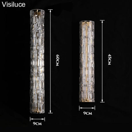 Italian Style Copper Glass Luxury LED Wall Lamp - Hans Lumiere
