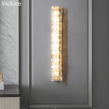 Italian Style Copper Glass Luxury LED Wall Lamp - Hans Lumiere