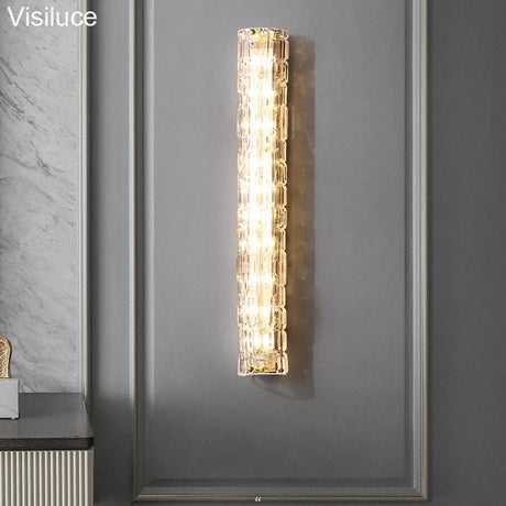 Italian Style Copper Glass Luxury LED Wall Lamp - Hans Lumiere