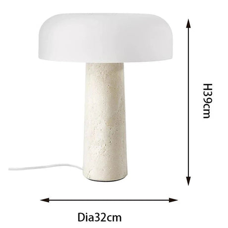 Japanese Design Luxury Warm Mushroom LED Table Lamp - Hans Lumiere