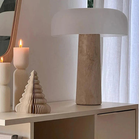 Japanese Design Luxury Warm Mushroom LED Table Lamp - Hans Lumiere