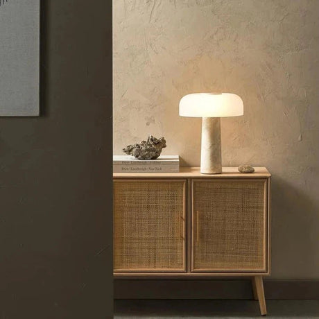 Japanese Design Luxury Warm Mushroom LED Table Lamp - Hans Lumiere