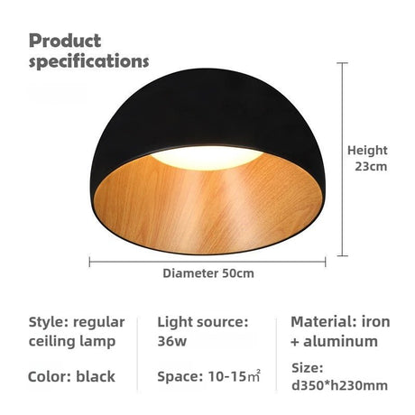 Japanese Designer Simple Wood Grain Color Lamp - Hans Lumiere