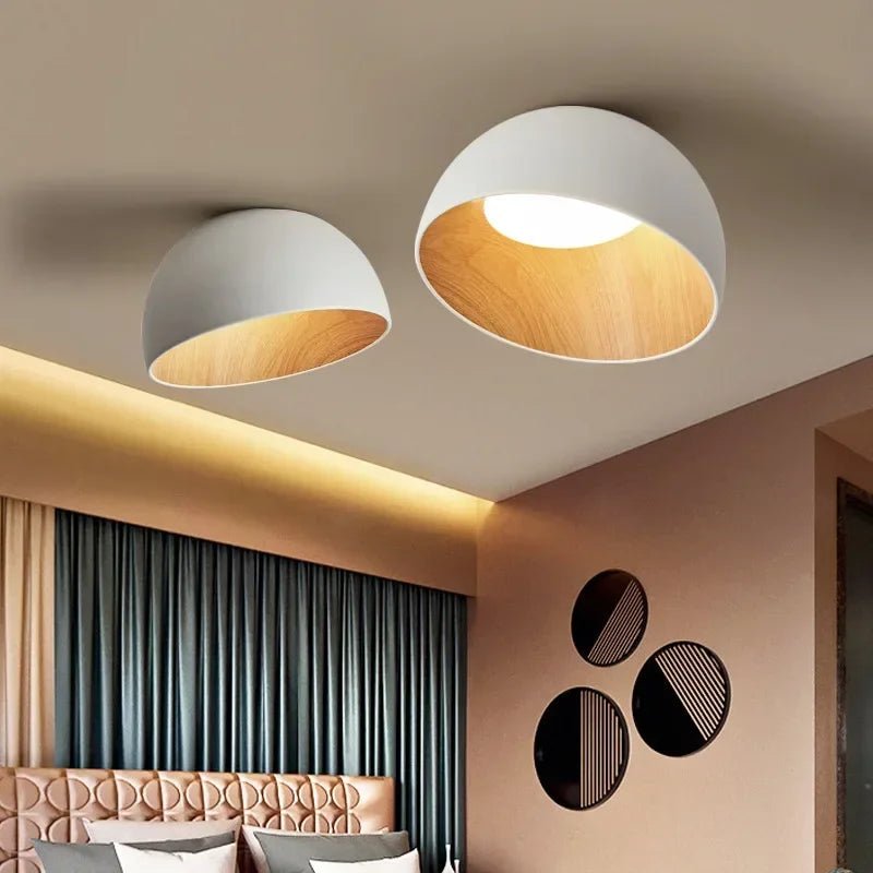 Japanese Designer Simple Wood Grain Color Lamp - Hans Lumiere