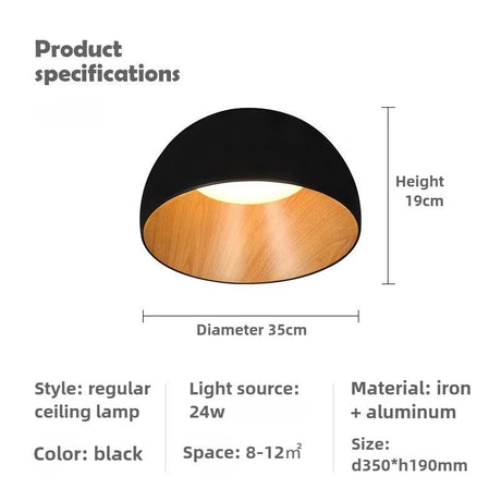 Japanese Designer Simple Wood Grain Color Lamp - Hans Lumiere