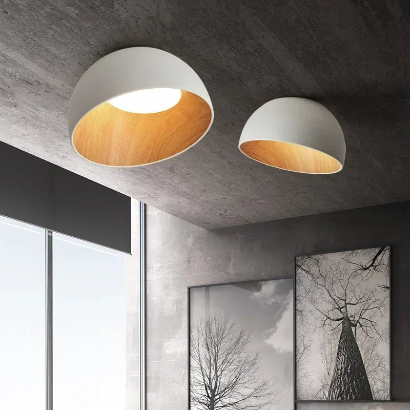 Japanese Designer Simple Wood Grain Color Lamp - Hans Lumiere