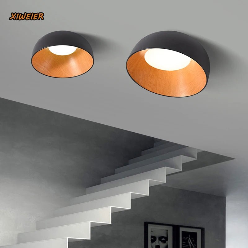 Japanese Designer Simple Wood Grain Color Lamp - Hans Lumiere