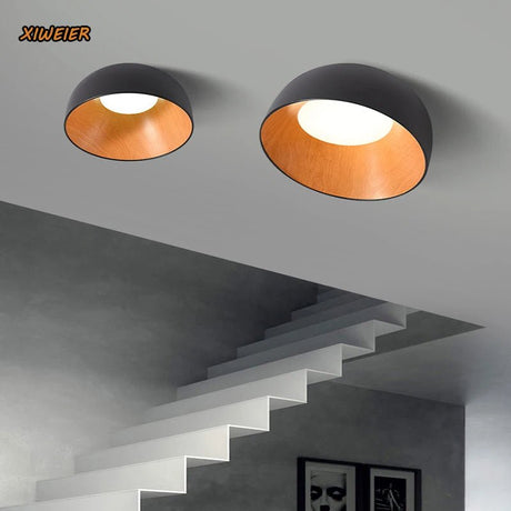 Japanese Designer Simple Wood Grain Color Lamp - Hans Lumiere