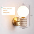 Japanese Fresh Natural Yellow Travertine Wall Lamp - Hans Lumiere