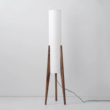 Japanese Retro Wabi-Sabi Solid Wood Floor Lamp - Hans Lumiere