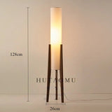Japanese Retro Wabi - Sabi Solid Wood Floor Lamp - Hans Lumiere