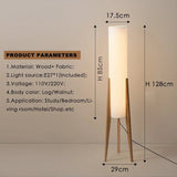 Japanese Retro Wabi - Sabi Solid Wood Floor Lamp - Hans Lumiere
