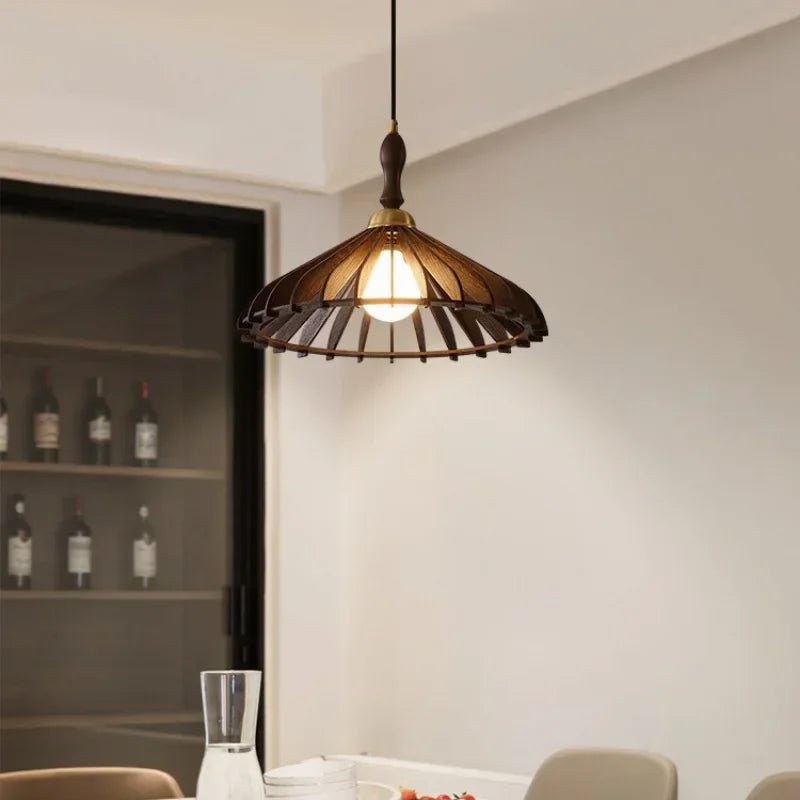Japanese Style Umbrella Shaped Pendant Light - Hans Lumiere
