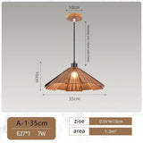 Japanese Style Umbrella Shaped Pendant Light - Hans Lumiere