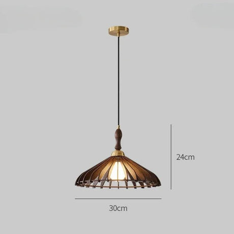 Japanese Style Umbrella Shaped Pendant Light - Hans Lumiere