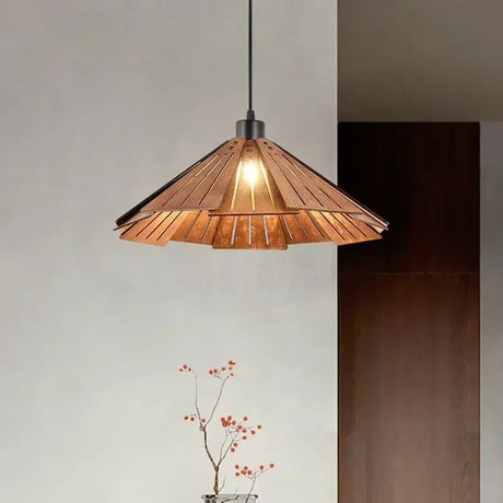 Japanese Style Umbrella Shaped Pendant Light - Hans Lumiere