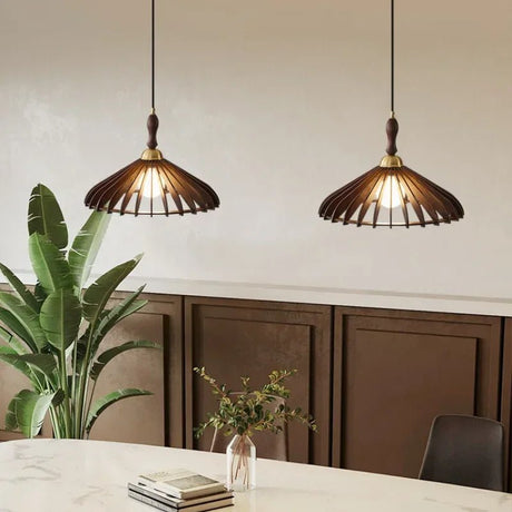 Japanese Style Umbrella Shaped Pendant Light - Hans Lumiere