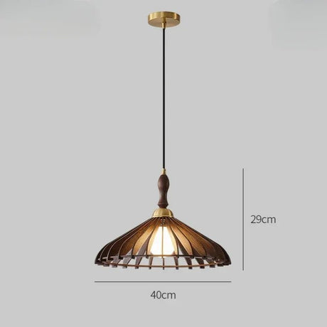 Japanese Style Umbrella Shaped Pendant Light - Hans Lumiere