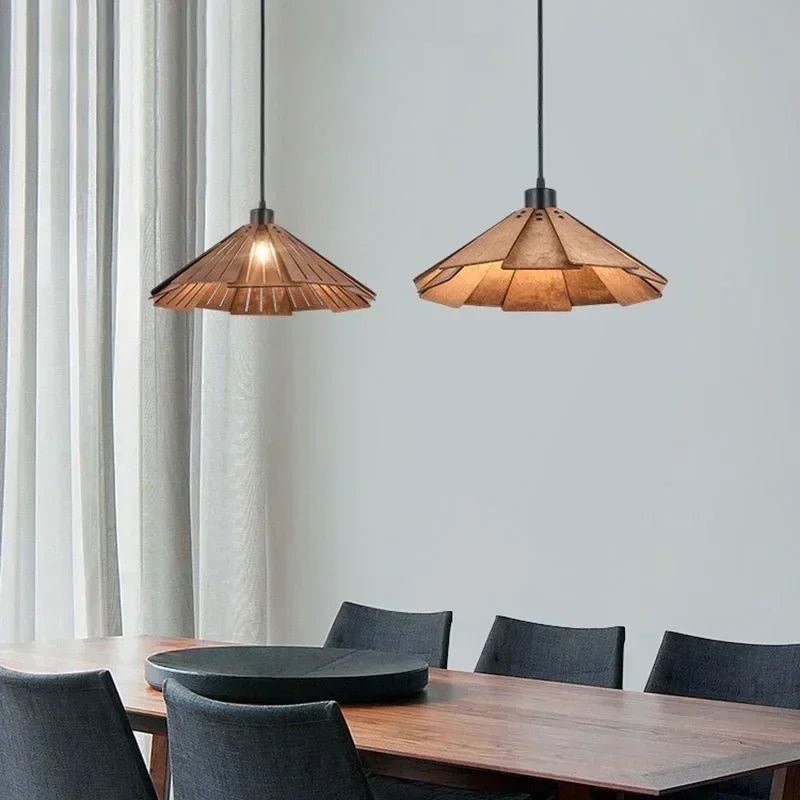 Japanese Style Umbrella Shaped Pendant Light - Hans Lumiere