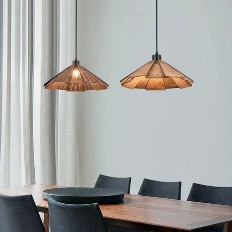 Japanese Style Umbrella Shaped Pendant Light - Hans Lumiere