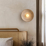 Japanese Style Wabi Sabi Retro Round LED Wall Lamp - Hans Lumiere