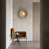 Japanese Style Wabi Sabi Retro Round LED Wall Lamp - Hans Lumiere