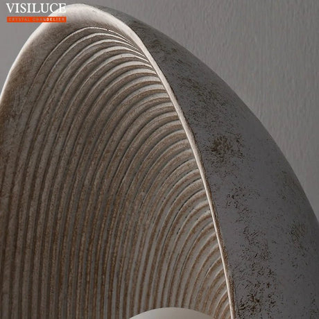 Japanese Style Wabi Sabi Retro Round LED Wall Lamp - Hans Lumiere