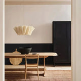 Japanese Wabi Sabi Handmade Fabric Lampshade LED Chandelier - Hans Lumiere