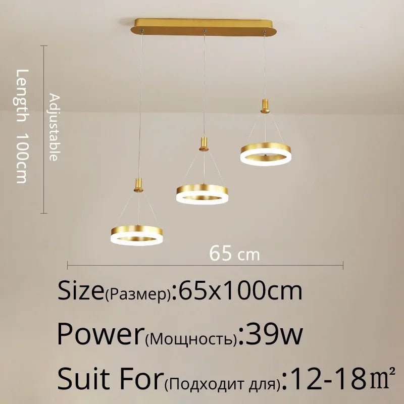 Jool Led Pendant Lights With Remote Control - Hans Lumiere