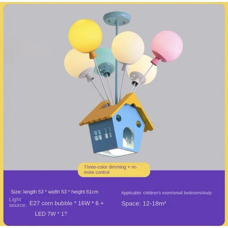 Kids Wooden House Ceiling Light - Hans Lumiere