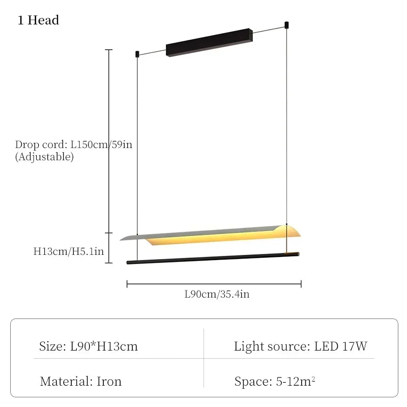 Kitchen Island Hanging Lamp - Hans Lumiere