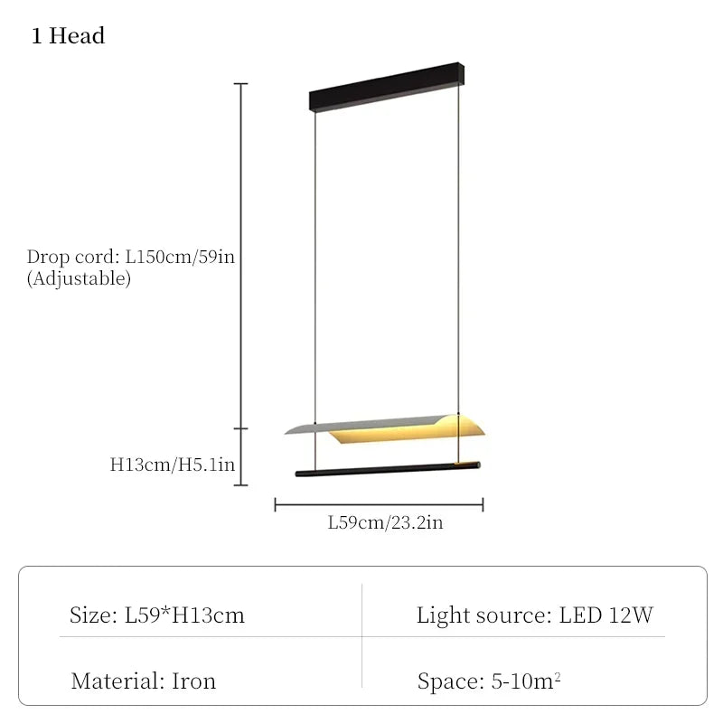 Kitchen Island Hanging Lamp - Hans Lumiere