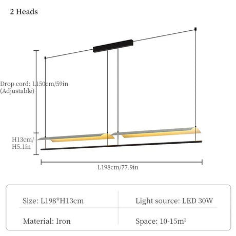 Kitchen Island Hanging Lamp - Hans Lumiere