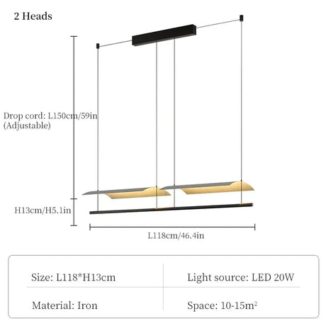 Kitchen Island Hanging Lamp - Hans Lumiere