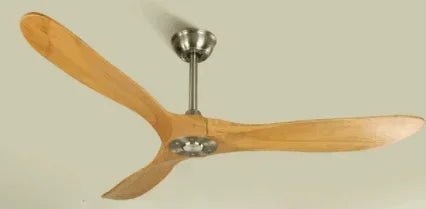 Large Wood Blades Ceiling Fan With Remote Control - Hans Lumiere
