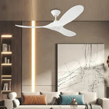 Large Wood Blades Ceiling Fan With Remote Control - Hans Lumiere