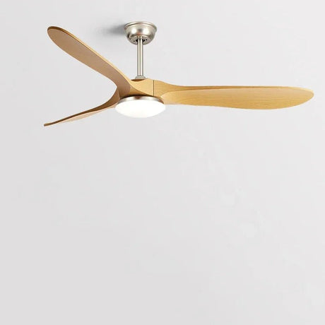 Large Wood Blades Ceiling Fan With Remote Control - Hans Lumiere