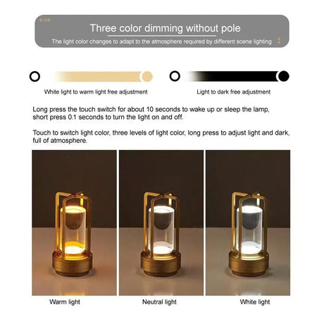 LED Cordless Camping Atmosphere Table Lamp - Hans Lumiere