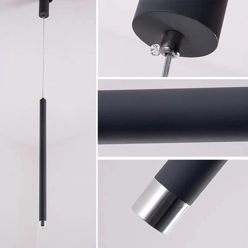 LED Cylinder Tube Pendant Light for Kitchen Island - Hans Lumiere