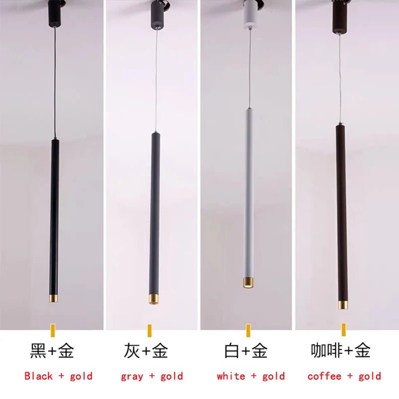 LED Cylinder Tube Pendant Light for Kitchen Island - Hans Lumiere