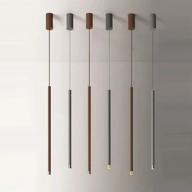 LED Cylinder Tube Pendant Light for Kitchen Island - Hans Lumiere