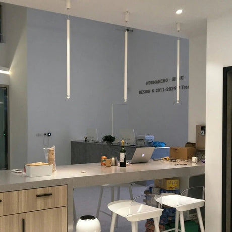 LED Cylinder Tube Pendant Light for Kitchen Island - Hans Lumiere