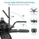 LED Garage Ceiling Shop Work Lighting With 10 Adjustable Panels - Hans Lumiere