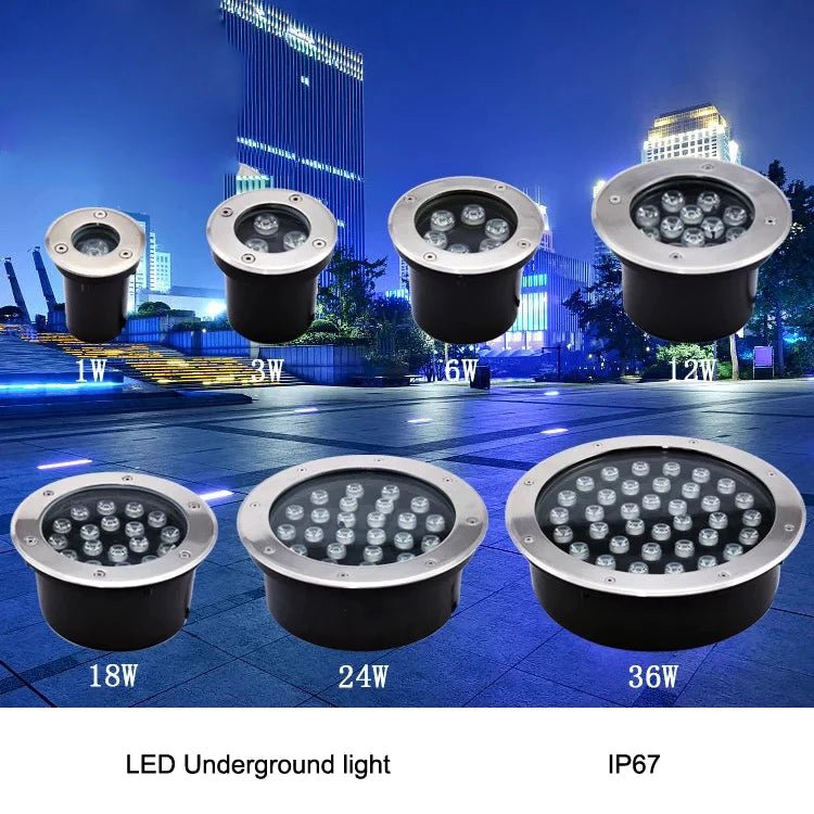 LED Landscape Ground Light – Waterproof IP67 Buried Spot Light, 1-18W - Hans Lumiere