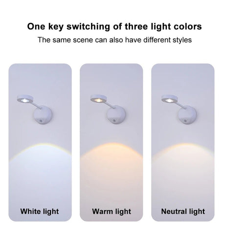 LED Motion Sensor USB Rechargeable Wall Lamp - Hans Lumiere