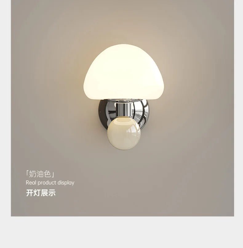 LED Mushroom Wall Sconce with Pull Cord | Kids & Bedroom - Hans Lumiere