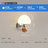 LED Mushroom Wall Sconce with Pull Cord | Kids & Bedroom - Hans Lumiere