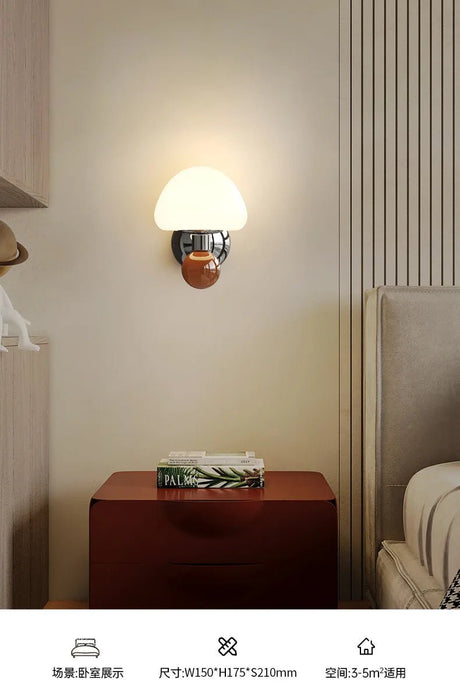 LED Mushroom Wall Sconce with Pull Cord | Kids & Bedroom - Hans Lumiere