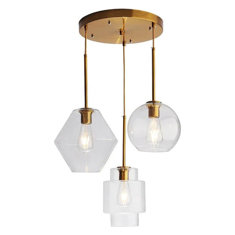 Led Nordic Pendant Lamp With Glass Lampshade - Hans Lumiere