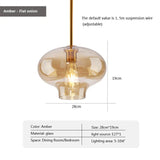 Led Nordic Pendant Lamp With Glass Lampshade - Hans Lumiere